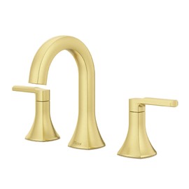 Pfister Vaneri Bathroom Sink Faucet, 8-Inch Widespread, 2-Handle, 3-Hole, Brushed Gold Finish, LF049VRIBG