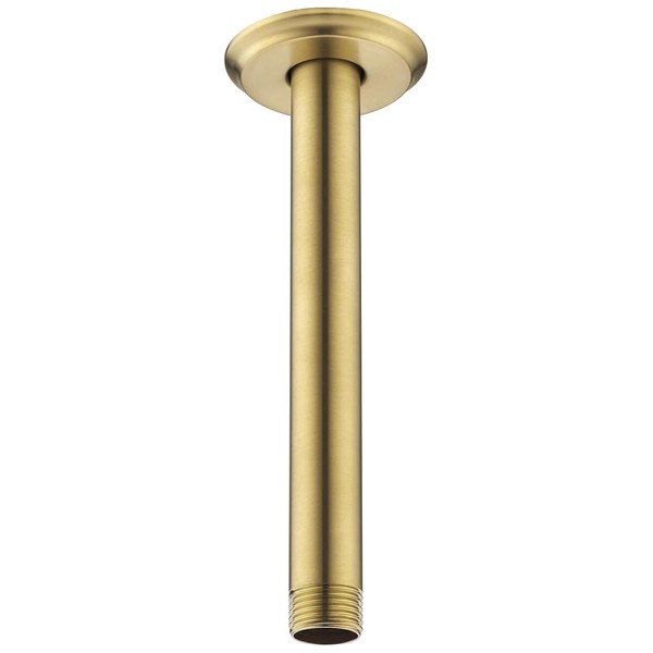 Brazo de ducha y brida de 8 pulgadas bronce champán,