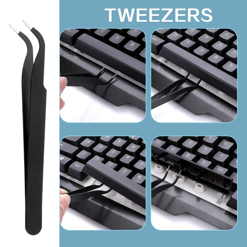 cobee Keycap Remover Tools Kit, 6 Pieces Keycap Switch Puller