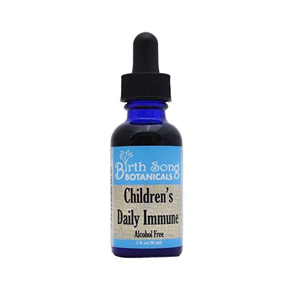 Birth Song Botanicals Children's Organic Daily Immune Herbal Tincture, Herbal Astragalus Supplement, 1oz Bottle