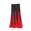 flamifeel Flamenco Dance Skirt Black with Red Dots Black Season