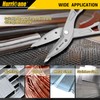 HURRICANE 12 Inch Aluminum Tin Snips with Replaceable Blades. Lightweight