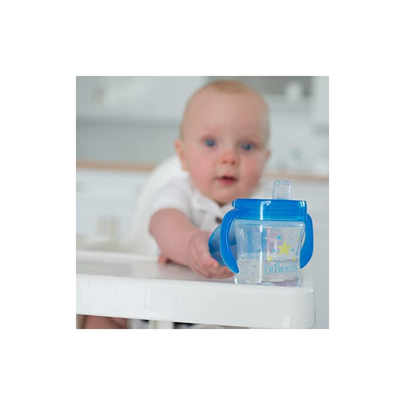 Dr. Brown's Transition - Taza para sorber con boquilla suave,