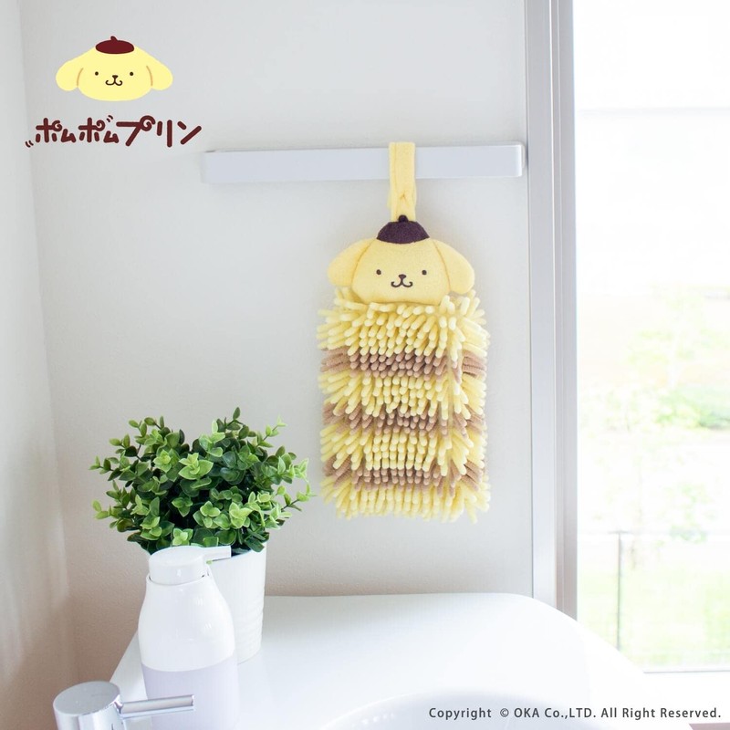 Oka Sanrio Characters Molle Towel, Approx. 5.1 x 14.2 inches