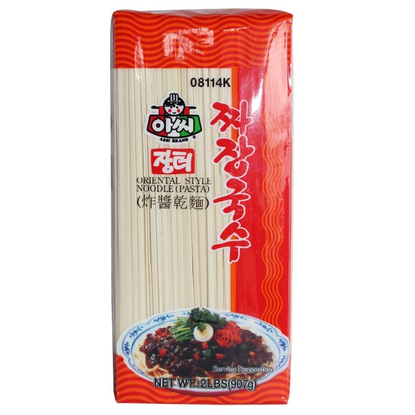 assi Dried Noodles, Jjajang, 2 Pound