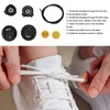 4 Sets Rotating Buckle Shoes Laces Steel Wire Elastic No