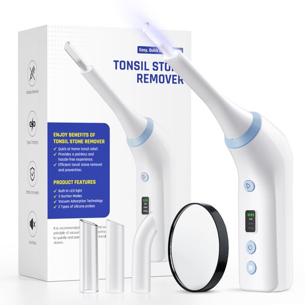 SIQIONG Electronic Tonsil Stone Remover, Vacuum Tonsil Stone Removal Kit