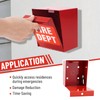 TRUCFUSION Fire Department Box With Lock Hole Red Heavy Duty