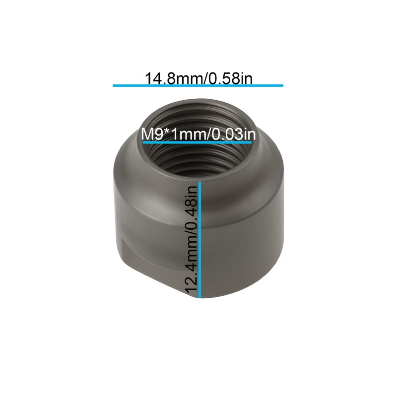 OTOTEC 2 Pcs Bicycle Front Wheel Hub Cone 3-338-9070 M9x1mm