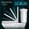 R&T Toilet Seat Round B1099, Heavy-Duty up to 440 lbs,