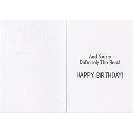 Designer Greetings Bear Wearing Baseball Cap Backward Birthday Card for Brother-in-Law