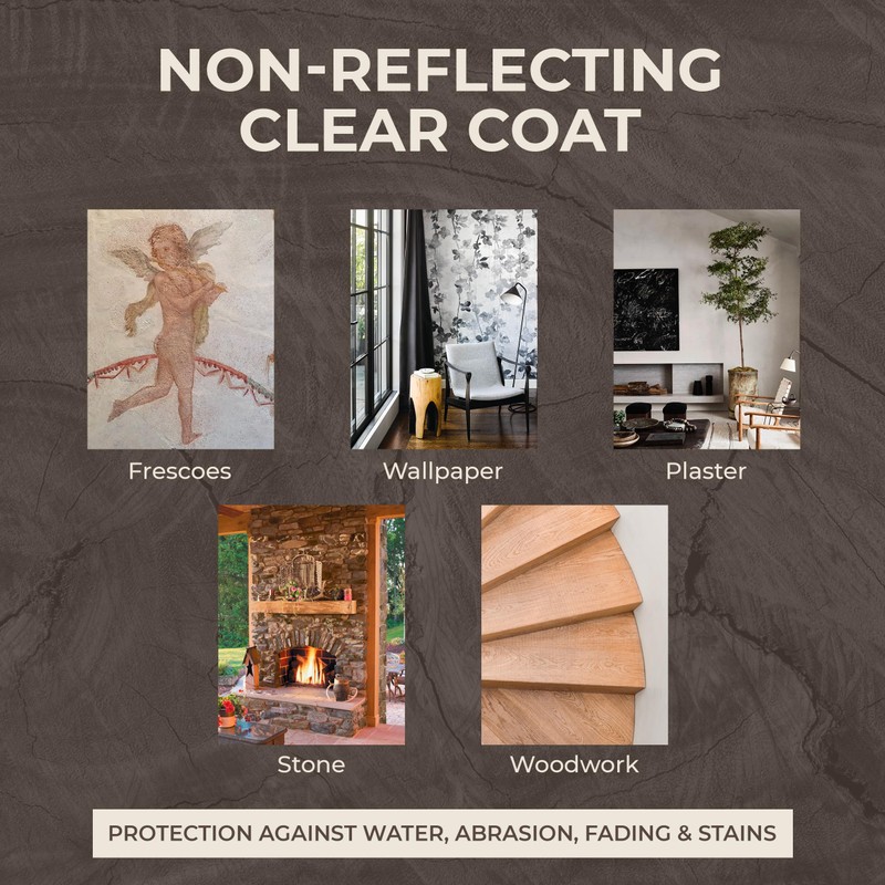 SamaN Waterbased Dead Flat Varnish SAM-801 – Protects Decorative Surfaces