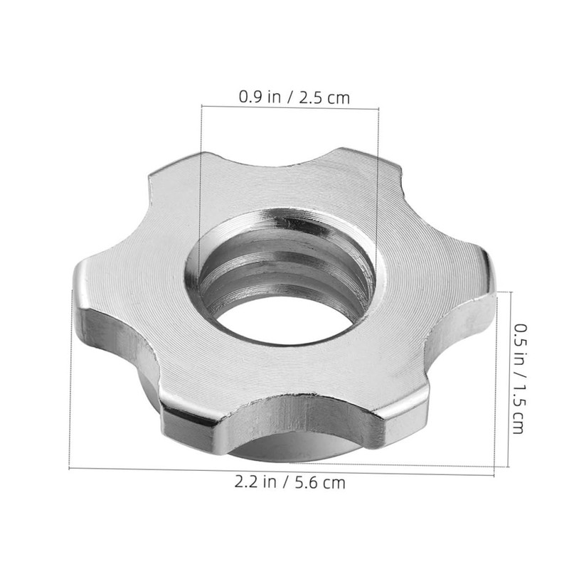 Gatuida 4Pcs Slip Barbell Collar Nuts for Dumbbell Weight Lifting