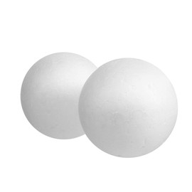 CCINEE White Foam Balls 7cm Styrofoam Balls for DIY Crafts Projects Chritmas Ornaments, Pack of 15