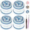 Katech Ombré Yarn for Crocheting-Gradient Cake Yarn-4x100g 60% Cotton 30%