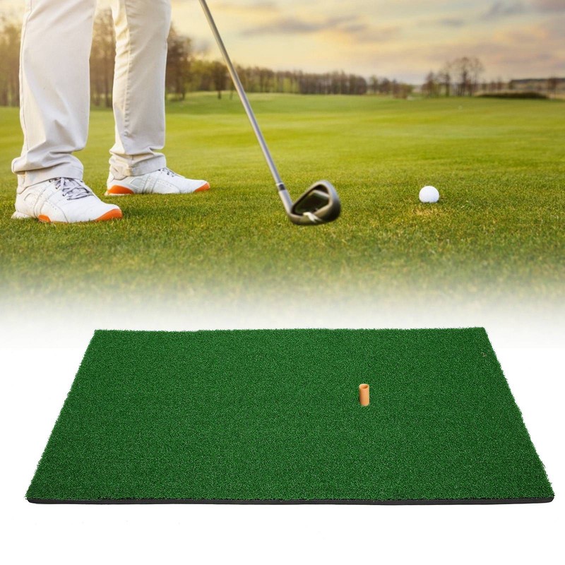 Golf Mat Nylon Grass Golf Training Practice Hitting Pad Equipment
