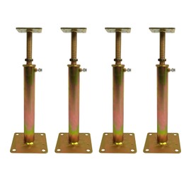 ZANURA 11.8" - 15.7" Adjustable House Floor Jacks Post Pole for Leveling, 4 ton Min and Max Height Capacity, Galvanized, 4 Pack