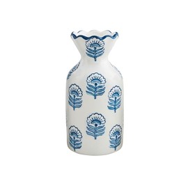 Mud Pie Block Print Bud Vase, Buti, 6.75" x 3.25"