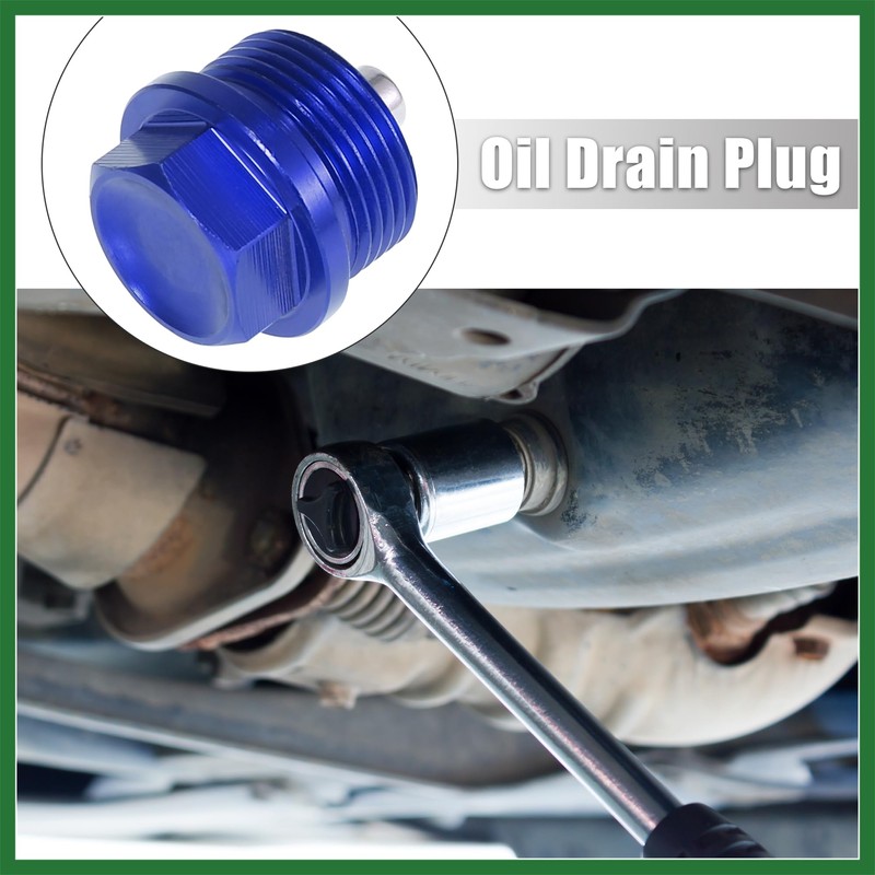 Motoforti 1 Set M24 x 1.5 Magnetic Oil Drain Plug