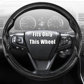 Aimato Customized Steering Wheel Cover for Toyota Camry 2015-2017/Camry SE 2012-2014/Highlander 2014-2019/Avalon 2013-2018 Thin,Anti-Slip,Scratch-Resistant Car Accessory for Toyota,Matte Black