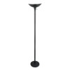 Alera ALE Torchier Floor Lamp, 72" High, Black