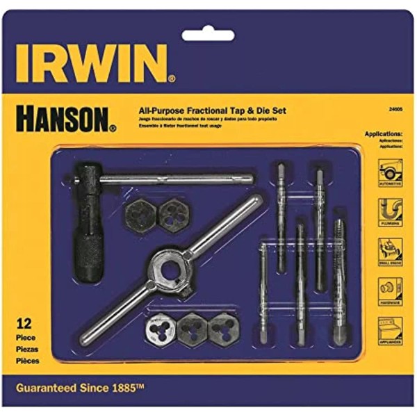 Irwin Fractional Tap And Hexagon Die -Best 5 Set