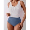 Eomenie Two Piece Tankini Swimsuits for Women Tummy Control Bathing