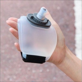 Running exercise water bottle hanging on arm for hydration sports Arm bottle black