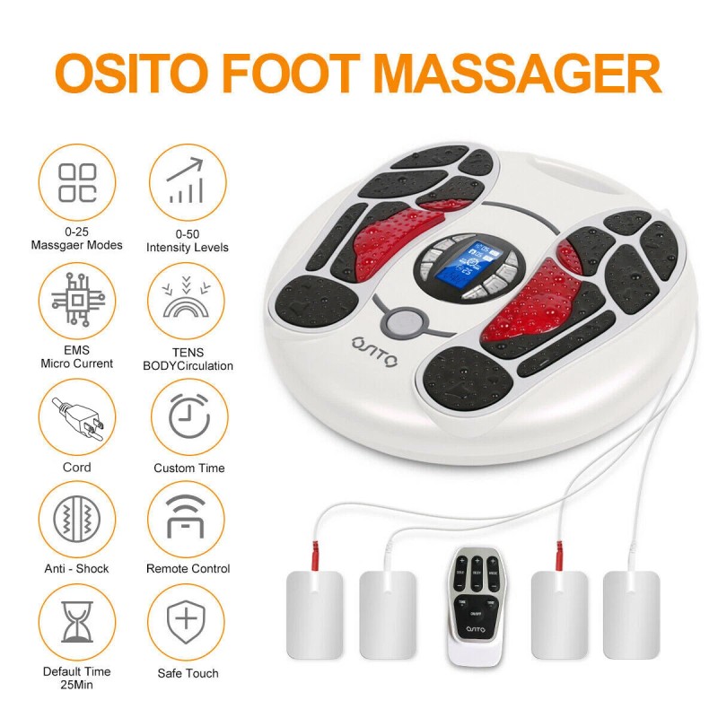 OSITO TENS EMS Foot Circulation Massager Machine Legs Blood Booster