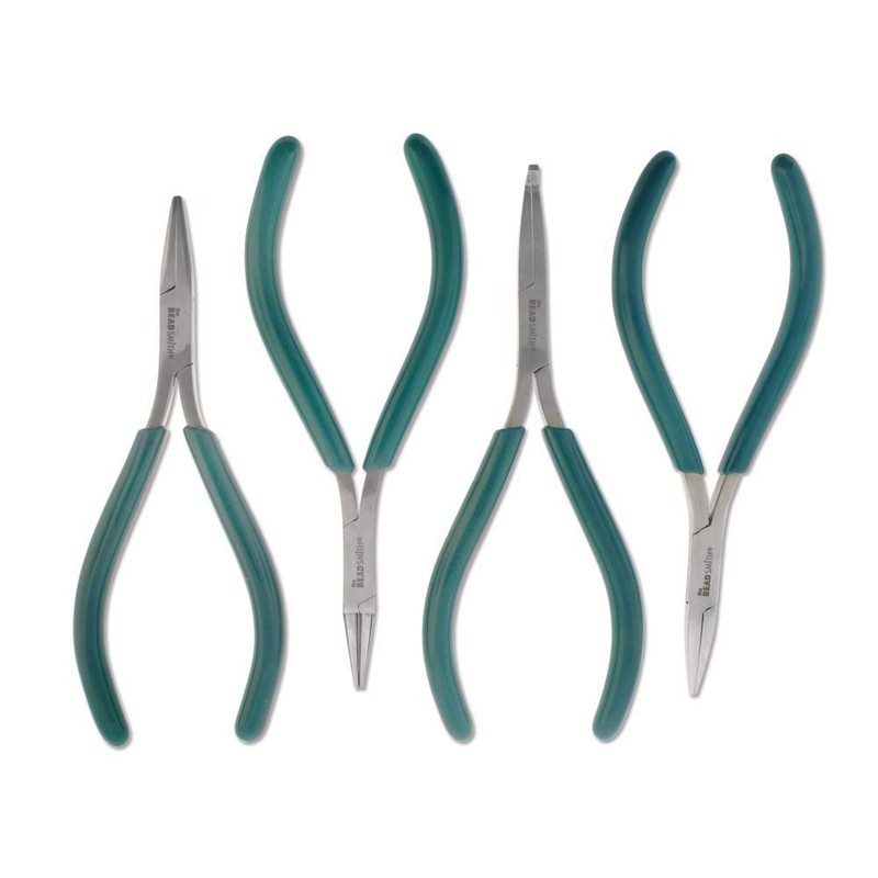 Eurotool Beadsmith Plier Set, Microfine 4 Piece Set with Case