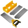 Konvixon 4PCS Miter Box and Saw Set, 12 × 4.72-Inch