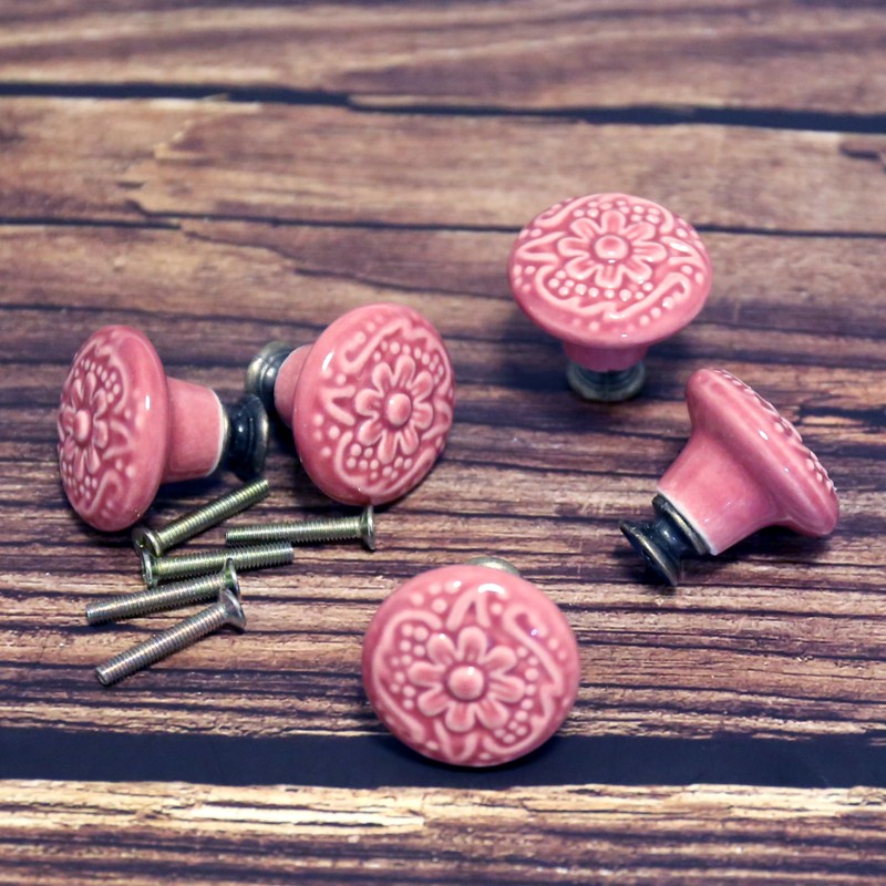 Auped 12 Vintage Style Furniture Knobs 34 mm for Kitchen