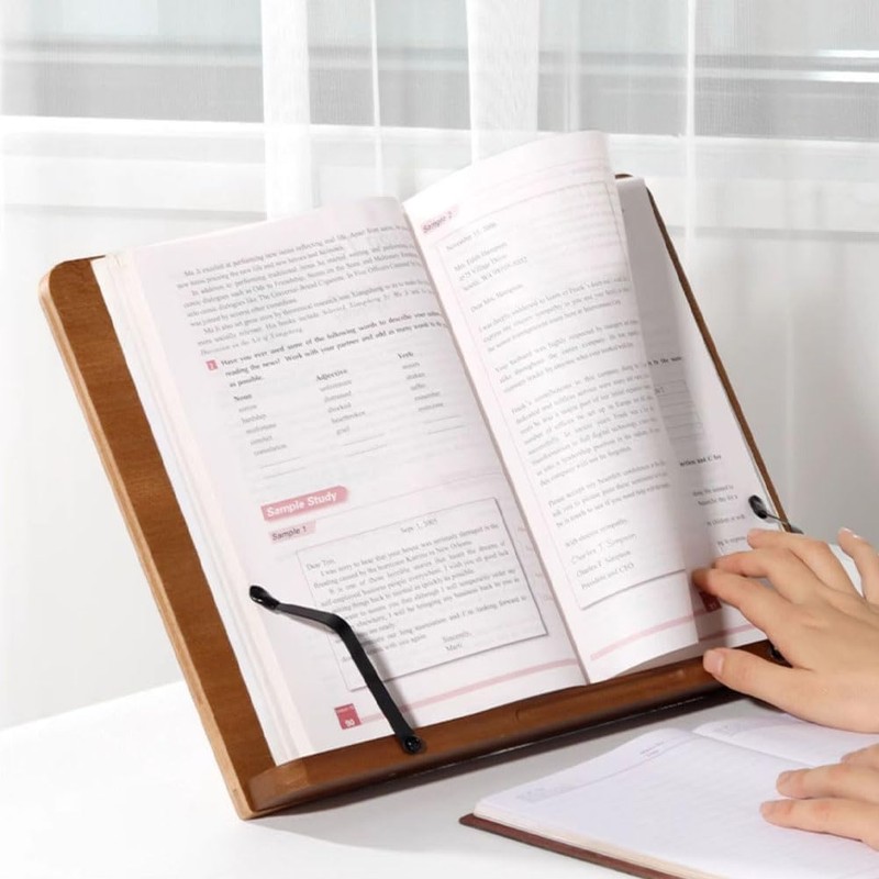 20 Pcs Black Book Stand Page Holder Clips Press Torsion