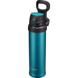 Zojirushi SM-QHE60GK, Flip-and-Go Stainless Mug, 20-Ounce, Teal
