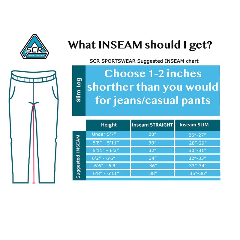 SCR SPORTSWEAR Men's Sweatpants with Pockets Tapered Slim Athletic Joggers