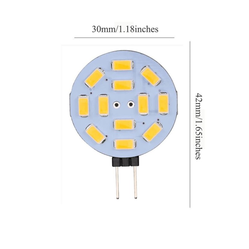 Edearkar 3W G4 LED Light Bulbs(8 Pack) Equivalent to 30W