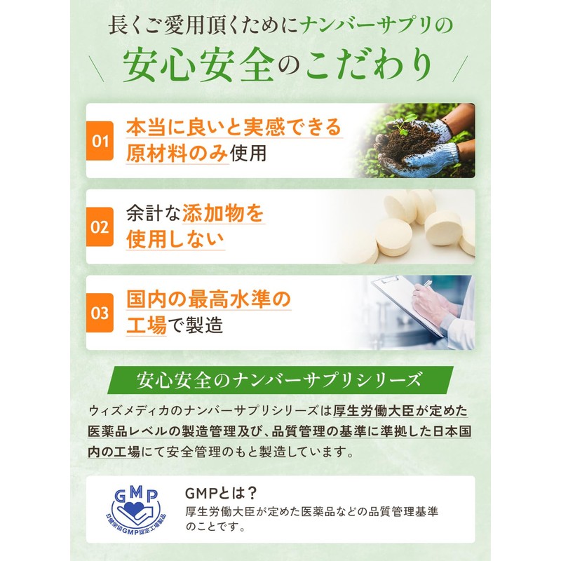 ナンバーサプリ13 髪の毛 サプリ アナゲイン(4023mg) ケラチン(8019mg)【10成分配合/全成分量明記】（国産 無添加 サプリメント 毛髪ケア/90粒/30日分）1袋