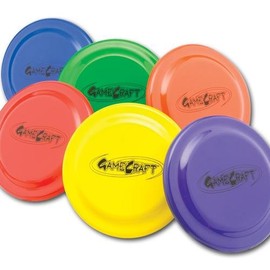 Gamecraft 9" Plastic Flying Discs Set of 6