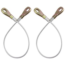 amavoler 2 Pcs 53045-0006 Tailgate Cable Aftermarket Replacement Parts Compatible for Kawasaki Mule 600 610 XC 610XC Hook Assy Tail Gate.