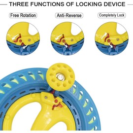 9KM DWLIFE Professional Kite String Reel 8.7inch(Dia) Ball Bearing Lockable Winder Smooth Rotation Tool for Delta Octopus Single Line Kite Flying Accessories for Kids Adults