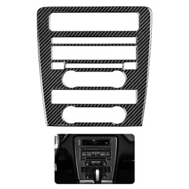 Car Center Console CD Panel Sticker Trim Accessories for Ford Mustang GT Shelby 2009 2010 2011 2012 2013 2014 Carbon Fiber