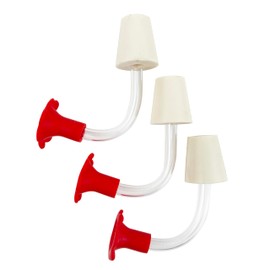 National Artcraft RED Floral-Style Hummingbird Feeder Tubes - Make Your Own Hummingbird Feeder