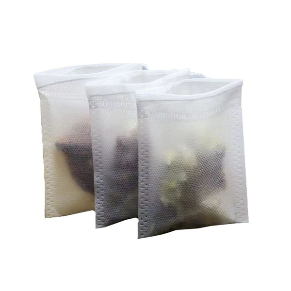 7*9cm Line Tea Bags [Disposable Bags Pack of 200] Tea Soup Pack Empty Bag Tea Filter Bag for Barley Tea Roasted Green Tea Infuser Tea Cold Brew Coffee Filter (200 pcs)