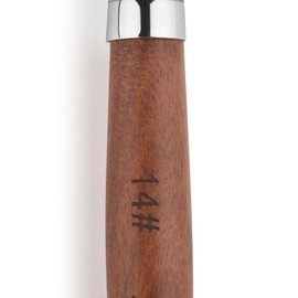 Rolabling Nail Brush Kolinsky Sable Acrylic Nail Art Brush Professional Red Wooden Nail Brush (14#)