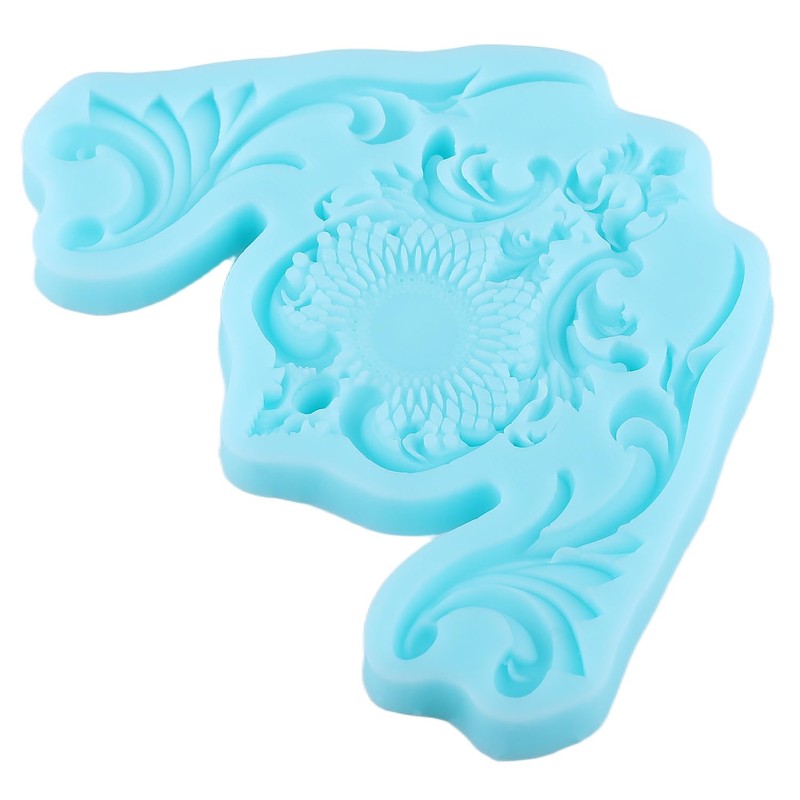 Baroque Style Silicone Molds Curlicues Scroll Lace Fondant Molds