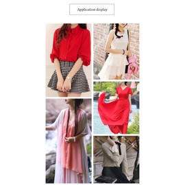 100 cm x 150 cm Chiffon Fabric Wedding Fabric Tablecloth Fabrics Clothing Fabrics Decorative Fabric Costume Fabric for Sewing Sold by the Metre Decorating for DIY Crafts Clothing Decoration, Cream