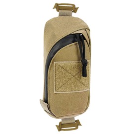 Molle Accessory Bag, Backpack Shoulder Strap Attachment Bag, Military Compact EDC Tool Bags for Belts, Outdoor Sports, Hunting, khaki, Classique