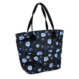 J World Lola Lunch Tote Bag Insulated Lunch-Box for Women & Teen Girls, Night Bloom