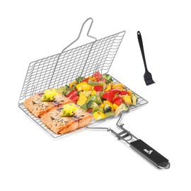 UNCO Stainless Steel Fish & Vegetable Grill Basket