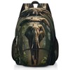 3d Elephant Travel Laptop Backpack for Women Men Bookbag Casual